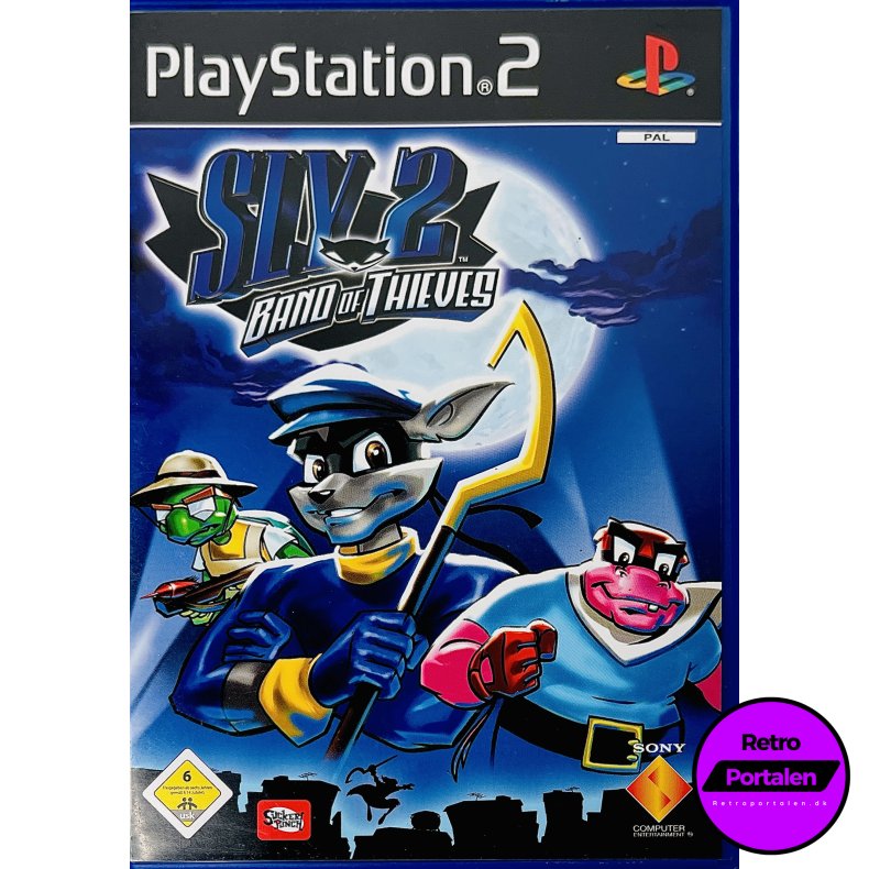 Sly 2: Band Of Thieves (Tysk Cover &amp; Manual / Dansk Spil) (PS2)