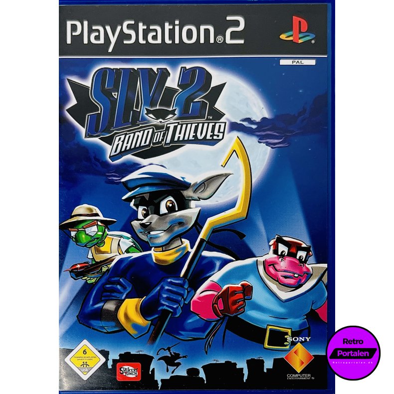Sly 2: Band Of Thieves (Tysk Cover &amp; Manual / Dansk Spil) (PS2)