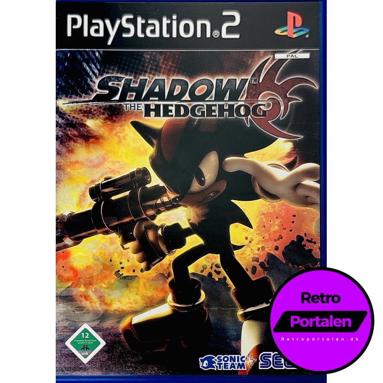 Shadow The Hedgehog (Tysk Cover &amp; Manual / Engelsk Spil) (PS2)