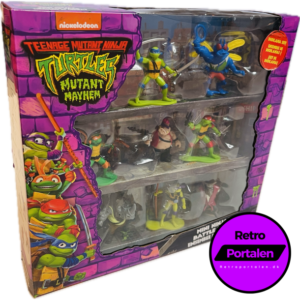 Turtles - Mutant Mayhem Mini Figure Battle Pack (4 r +) (NY)