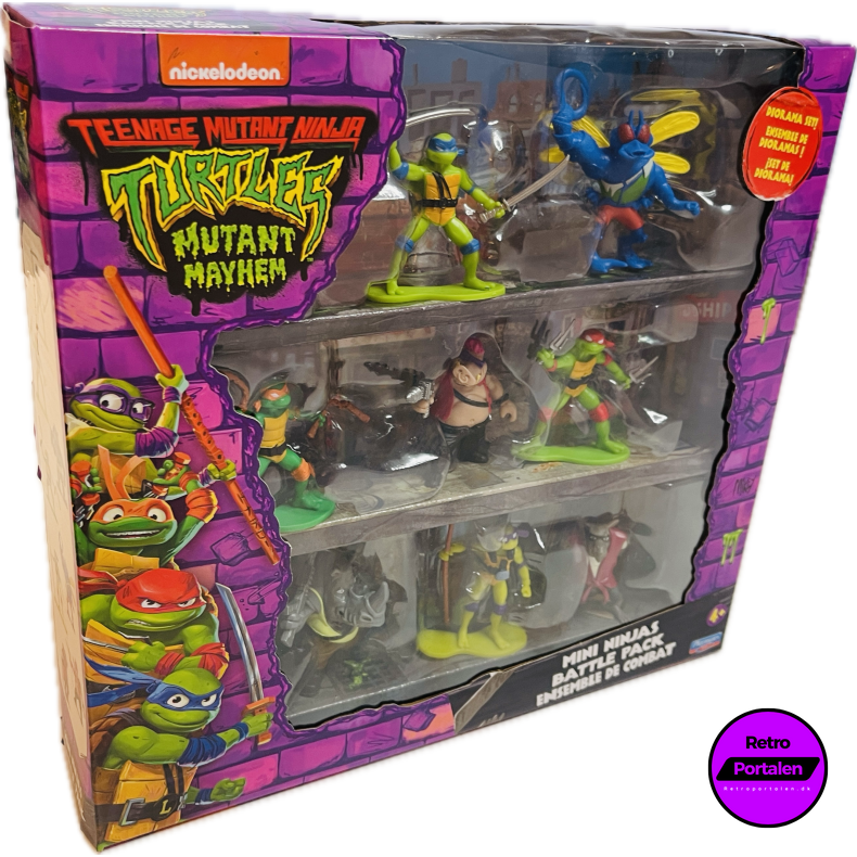 Turtles - Mutant Mayhem Mini Figure Battle Pack (4 �r +) (NY)