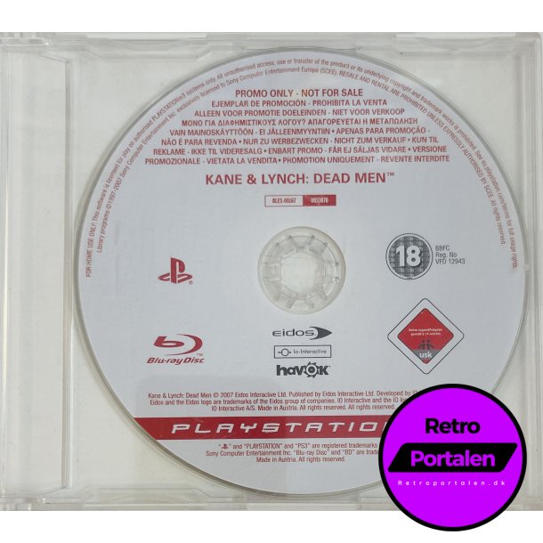 Kane &amp; Lynch: Dead Men (Promo) (Fuld spil) (PS3)