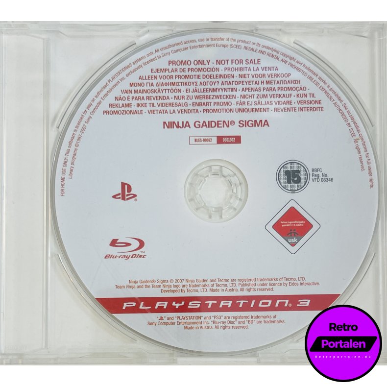 Ninja Gaiden Sigma (Promo) (Fuld spil) (PS3)