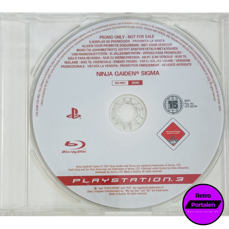 Ninja Gaiden Sigma (Promo) (Fuld spil) (PS3)