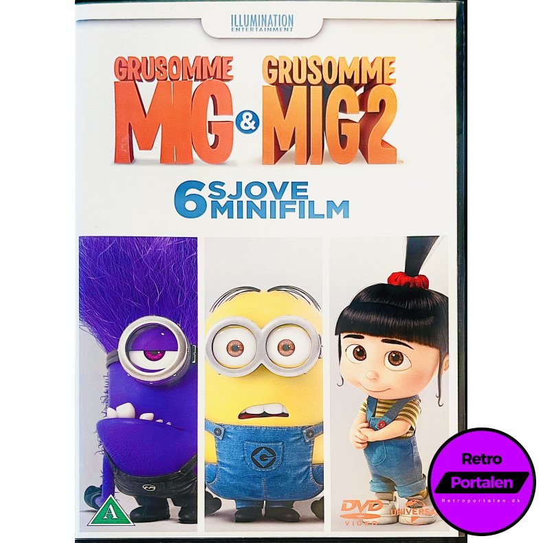 Grusomme Mig &amp; Grusomme Mig 2 (6 Sjove Minifilm) (DVD)