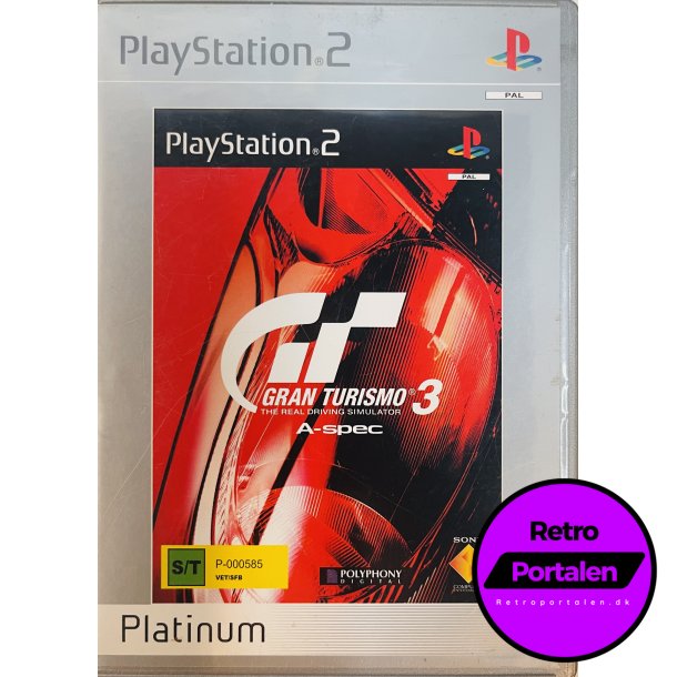 Gran Turismo 3 A-Spec (Platinum) (PS2)