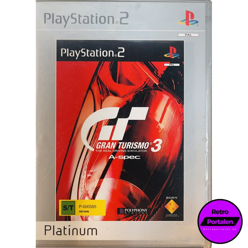Gran Turismo 3 A-Spec (Platinum) (PS2)