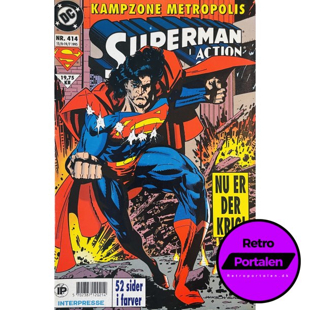 Superman Action 1995 Nr. 414 (Dansk) (Marvel Comics) (Tegneserie)