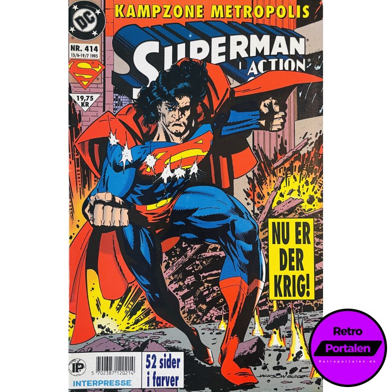 Superman Action 1995 Nr. 414 (Dansk) (Marvel Comics) (Tegneserie)