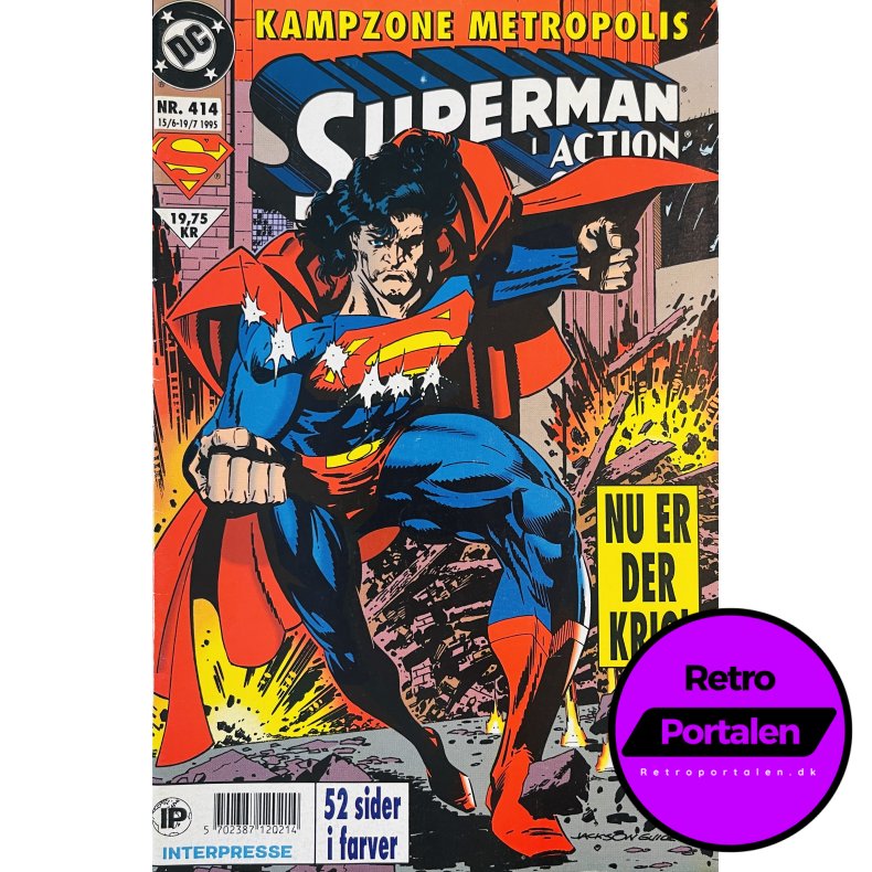 Superman Action 1995 Nr. 414 (Dansk) (Marvel Comics) (Tegneserie)
