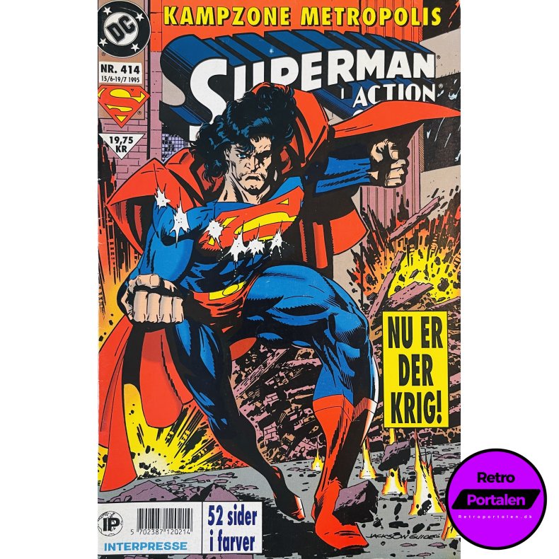 Superman Action 1995 Nr. 414 (Dansk) (Marvel Comics) (Tegneserie)