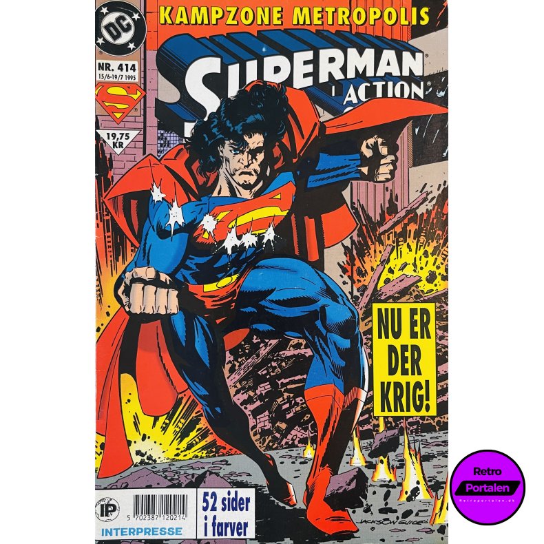 Superman Action 1995 Nr. 414 (Dansk) (Marvel Comics) (Tegneserie)
