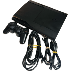 Sony Playstation 3 Konsol 500 GB Super Slim (Sort) (CECH-4004C) (Serial: 00-27445858-0310325) (PS3)