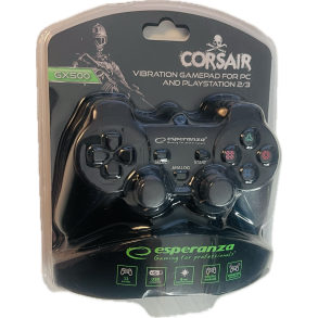 Esperanza Corsair Controller GX500 - Sort (PS3) (PS2) (PC) (NY) (5905784769448)