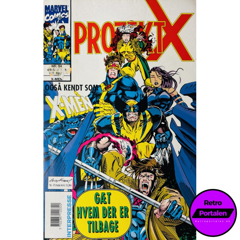 Projekt X 1995 Nr. 54 (Dansk) (Marvel Comics) (Tegneserie)