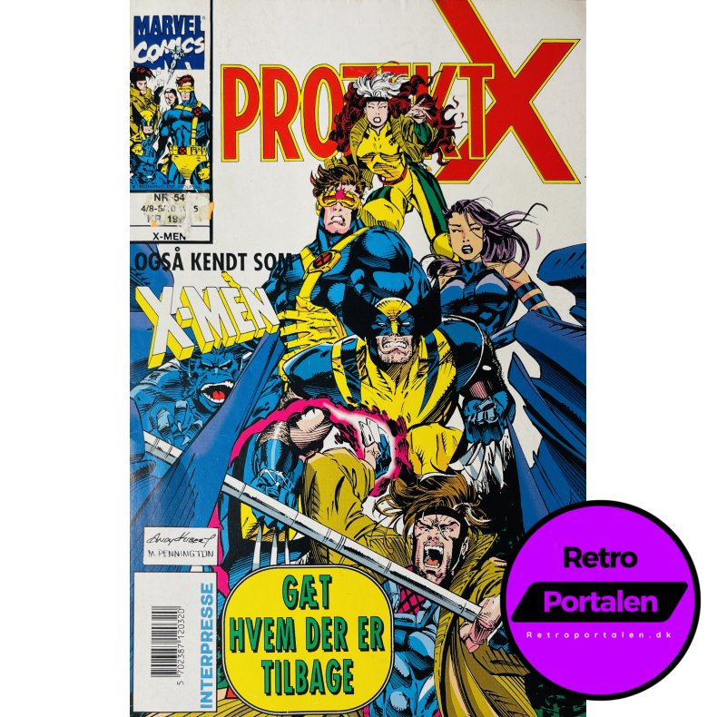 Projekt X 1995 Nr. 54 (Dansk) (Marvel Comics) (Tegneserie)