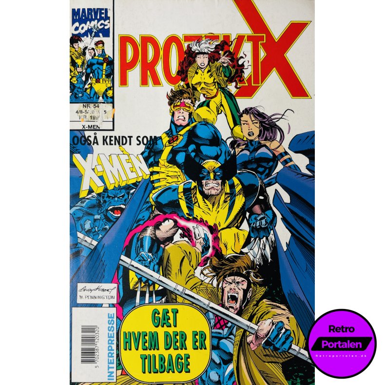 Projekt X 1995 Nr. 54 (Dansk) (Marvel Comics) (Tegneserie)