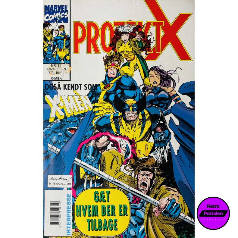 Projekt X 1995 Nr. 54 (Dansk) (Marvel Comics) (Tegneserie)