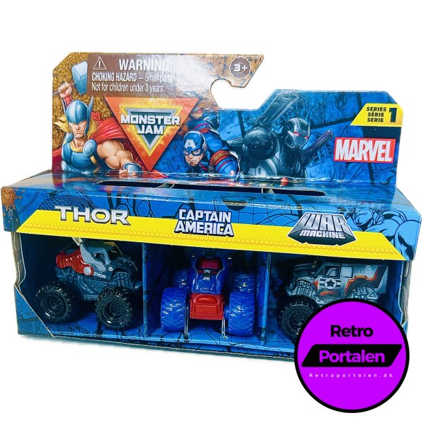 Monster Jam Mini 1:87 Marvel 3 Pack (NY) (1253693) 