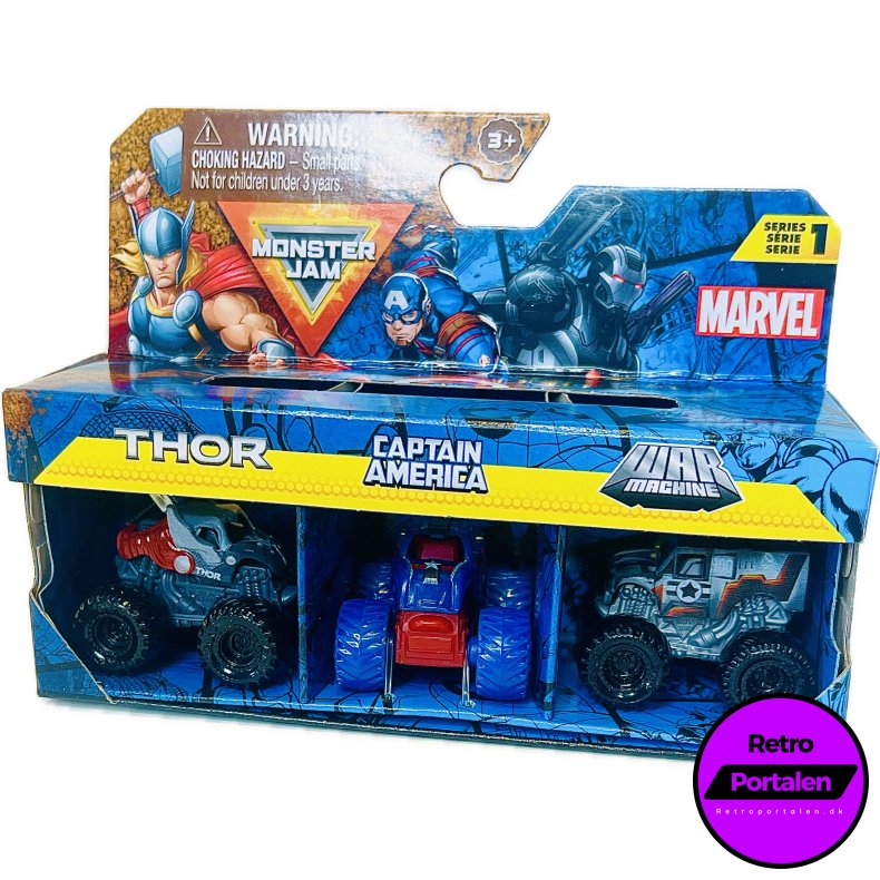 Monster Jam Mini 1:87 Marvel 3 Pack (NY) (1253693) 