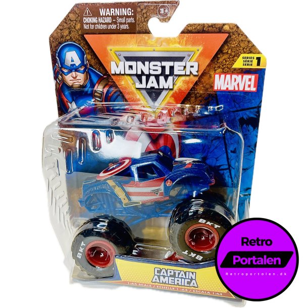 Monster Jam Captain America 1:64 Single Packs (NY) (681147039100) 
