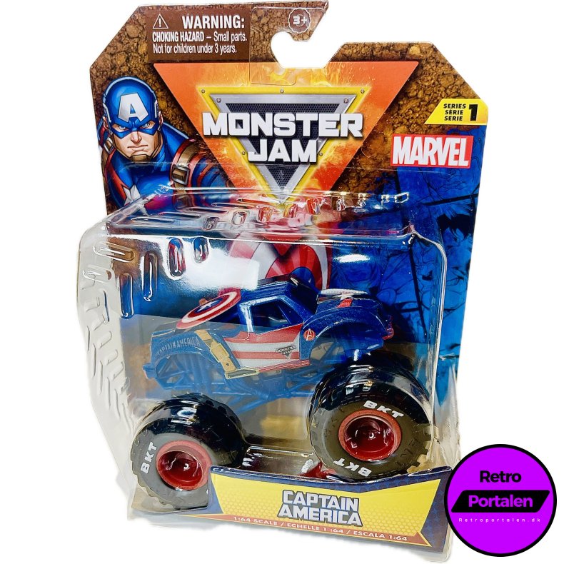 Monster Jam Captain America 1:64 Single Packs (NY) (681147039100) 