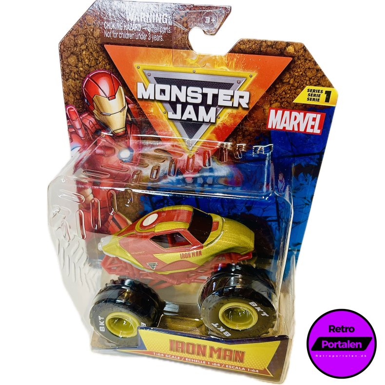 Monster Jam Iron Man 1:64 Single Packs (NY) (681147039162 &amp; 681147014770) 