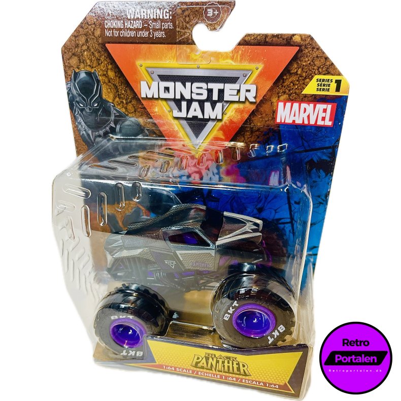 Monster Jam Black Panther 1:64 Single Packs (Serie 1) (NY) (681147039124) 