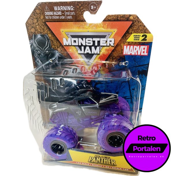 Monster Jam Black Panther (Serie 2) 1:64 Single Packs (NY) (681147049734) 