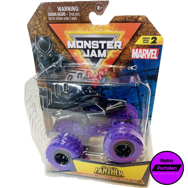 Monster Jam Black Panther (Serie 2) 1:64 Single Packs (NY) (681147049734) 