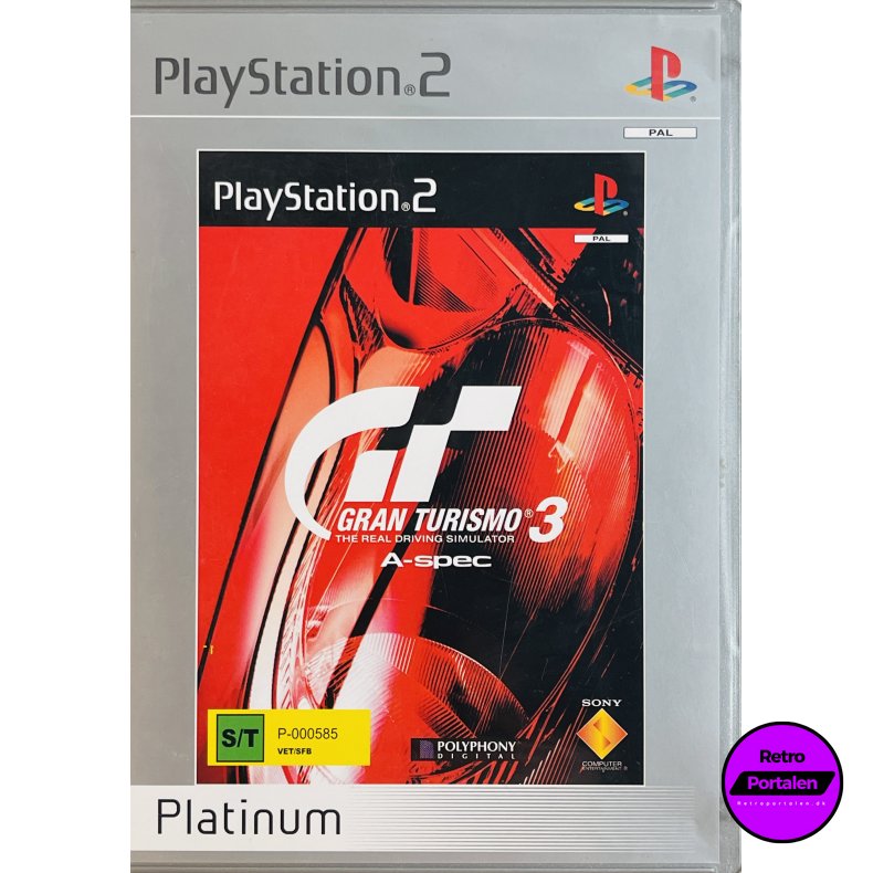 Gran Turismo 3 A-Spec (Platinum) (PS2)