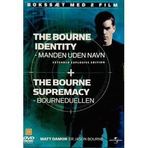 The Bourne Identity + The Bourne Supremacy (2 Film Boks) (DVD)