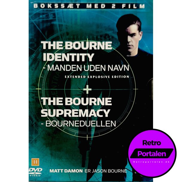 The Bourne Identity + The Bourne Supremacy (2 Film Boks) (DVD)