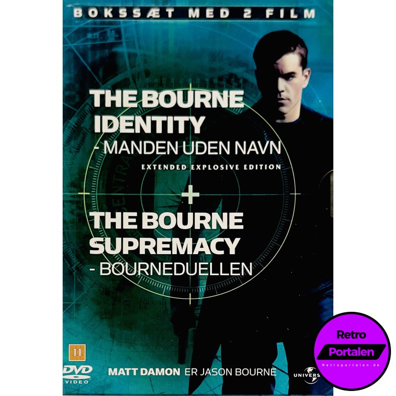 The Bourne Identity + The Bourne Supremacy (2 Film Boks) (DVD)