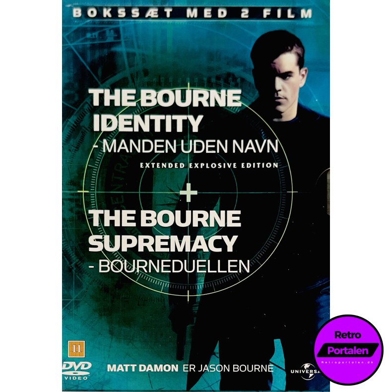 The Bourne Identity + The Bourne Supremacy (2 Film Boks) (DVD)