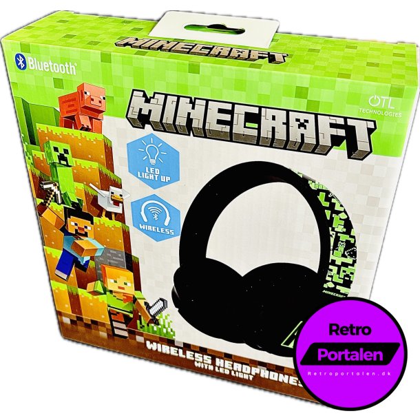 OTL Minecraft Wireless Headphones With Led Light/Lights And Sounds (NY) (5055371629089)