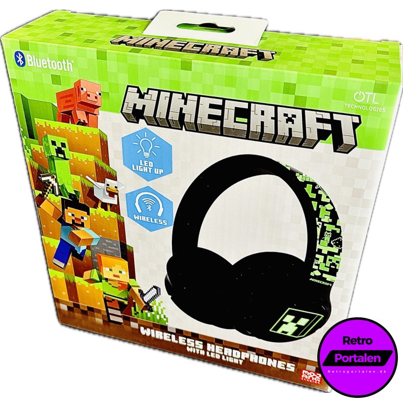 OTL Minecraft Wireless Headphones With Led Light/Lights And Sounds (NY) (5055371629089)