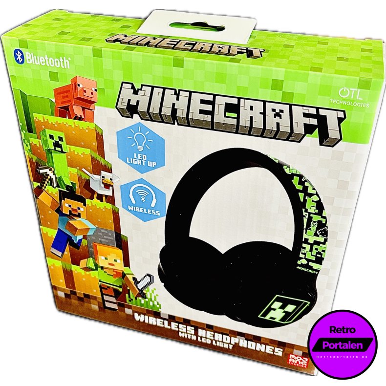 OTL Minecraft Wireless Headphones With Led Light/Lights And Sounds (NY) (5055371629089)