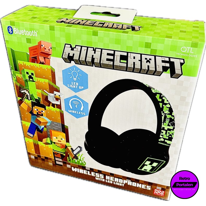 OTL Minecraft Wireless Headphones With Led Light/Lights And Sounds (NY) (5055371629089)