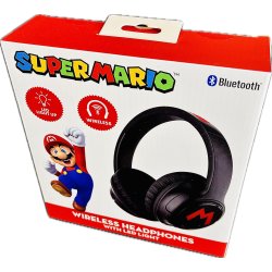 OTL Super Mario Wireless Headphones With Led Light/Lights And Sound (NY) (5055371629096)