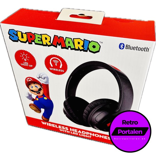 OTL Super Mario Wireless Headphones With Led Light/Lights And Sound (NY) (5055371629096)