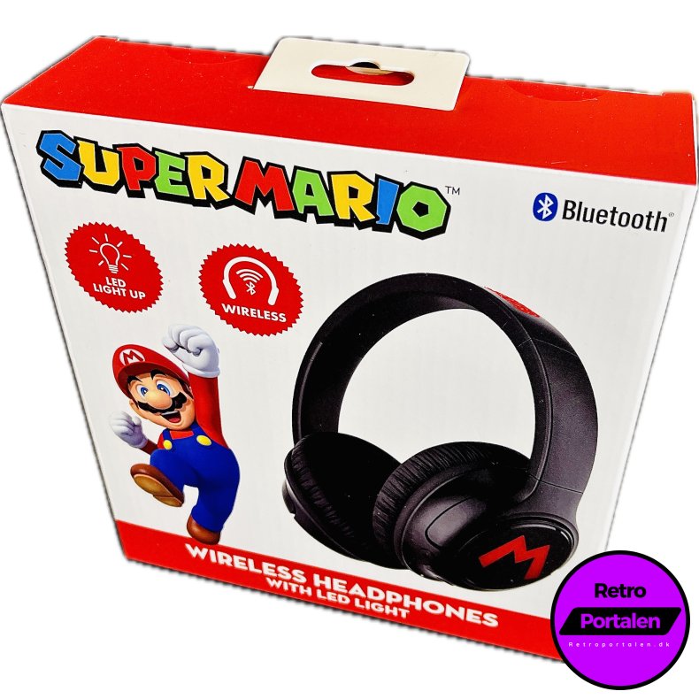 OTL Super Mario Wireless Headphones With Led Light/Lights And Sound (NY) (5055371629096)