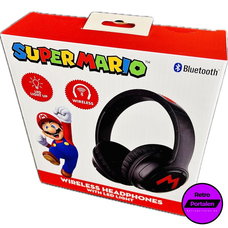 OTL Super Mario Wireless Headphones With Led Light/Lights And Sound (NY) (5055371629096)