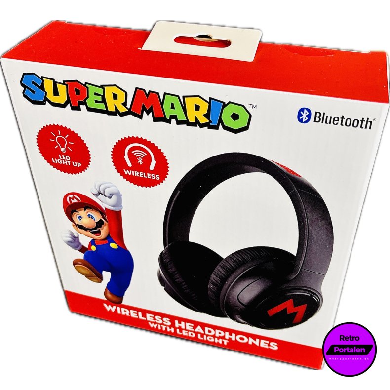 OTL Super Mario Wireless Headphones With Led Light/Lights And Sound (NY) (5055371629096)
