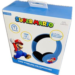 OTL Super Mario Core Wireless Headphones (Bluetooth) Lights And Sound (NY) (5055371627993)