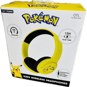 OTL Pokemon Pikachu Core Wireless Headphones (Bluetooth) Lights And Sound (NY) (5055371628754)