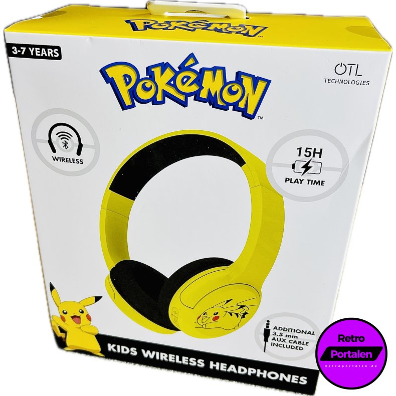 OTL Pokemon Pikachu Core Wireless Headphones (Bluetooth) Lights And Sound (NY) (5055371628754)