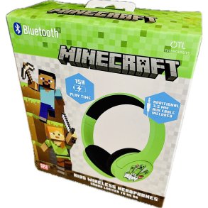 OTL Minecraft Core Wireless Headphones (Bluetooth) Lights And Sound (NY) (5055371629461)