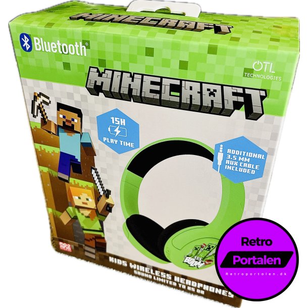 OTL Minecraft Core Wireless Headphones (Bluetooth) Lights And Sound (NY) (5055371629461)