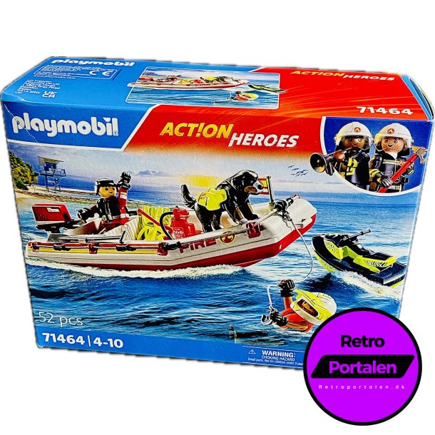 Playmobil: Fireboat With Aqua Scooter (Model: 71464) (4008789714640) (NY)